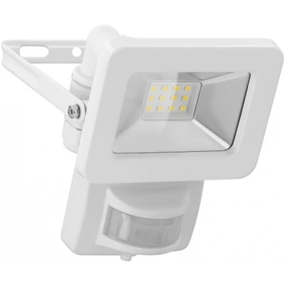 Afbeelding van Goobay LED buitenspot, 10 W, met bewegingsmelder 850 lm, neutraal wit licht (4000 K), PIR sensor AAN/UIT functie en M16 wartel, geschi...