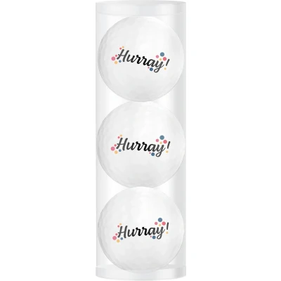 Afbeelding van Golfballen Gift Set Hurray 3 Ballen