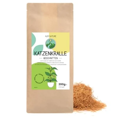 Image de Alpi Nature Griffe de Chat Tisane 200g, Écorce Séchée et Coupée, Thé en Vrac