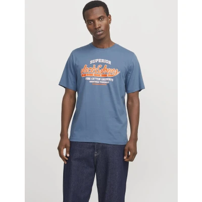 Afbeelding van JACK&amp;JONES JJELOGO TEE SS O NECK 2 COL SS25 SN Heren T shirt Pacific Coast