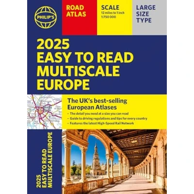 Afbeelding van Philip&#039;s Road Atlases 2025 Easy to Read Multiscale Atlas of Europe