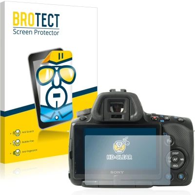 Afbeelding van BROTECT Screenprotector voor Sony Alpha 55 (SLT A55V) Folie Beschermfolie transparant (2 Stuks)