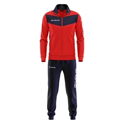Afbeelding van Givova Visa Heren trainingspak, meerkleurig (rood/blauw), M