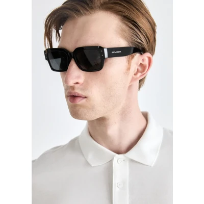 Afbeelding van Dolce&amp;Gabbana Unisex Zonnebril, Maat: 56, Black/dark grey