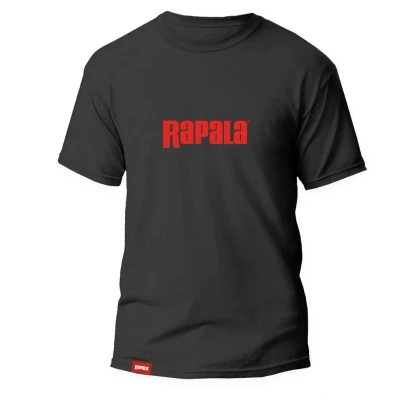 Afbeelding van Rapala Black Red Logo T shirt L Vis