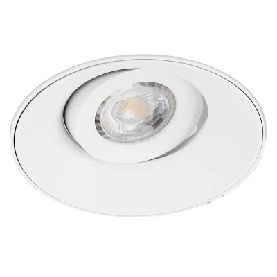 Afbeelding van Yphix Verona Inbouwspot Wit Rond Kantelbaar 1 Lichtpunt Ø 93mm Trimless LEDdirect.nl
