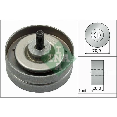 Afbeelding van Ina Geleiderol (poly) V riem 532 0789 10