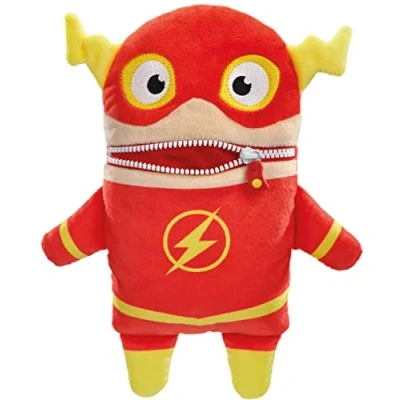 Afbeelding van Schmidt Spiele 42553 Zorgenvriendje The Flash (29 cm) DC Super Hero Knuffel Helpt Kinderen bij Delen van Zorgen, Angsten &amp; Geheimen Zacht Pluche met Ritssluiting Comfort, Troost Steun Ideaal Cadeau voor Kleine Superhelden