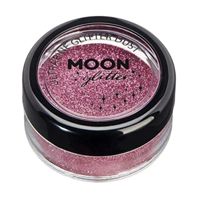 Afbeelding van Moon glitter Klassieke ultra fijne roze cosmetica voor gezicht, lichaam, nagels, haar, lippen 5 g