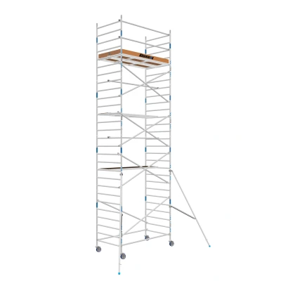 Afbeelding van Rolsteiger Alumexx Basic Schoren L190xB135cm 9.20m werkhoogte Houten platformen