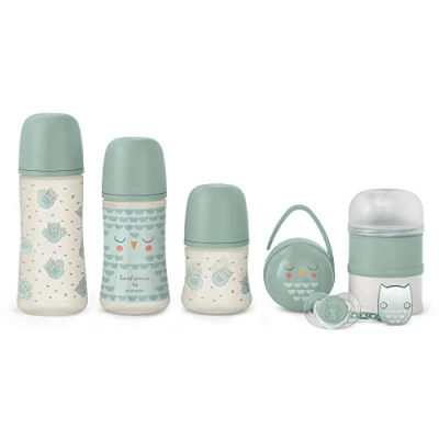 Afbeelding van Suavinex Premium Newborn Set Bonhomia Green