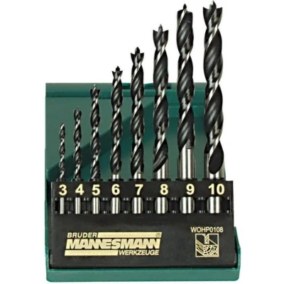Afbeelding van Brüder Mannesmann M54308 Hout spiraalboorset 8 delig 1 stuk(s)