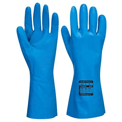 Afbeelding van Voedsel Goedgekeurde nitril handschoen maat L, Blue