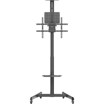 Afbeelding van SpeaKa Professional SP TVC 1300 TV wagen In hoogte verstelbaar, Zwengel, Cameraplank, Apparaatplank 94,0 cm (37) 190,5 (75) Vloerstandaard,