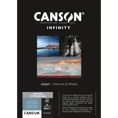 Image de Papier Photo Canson Infinity Etching Rag A4 25 Feuilles