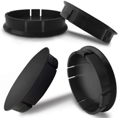 Afbeelding van Biomar Labs® Naafdoppen 4 x 60mm, ABS, zwart, autotuning