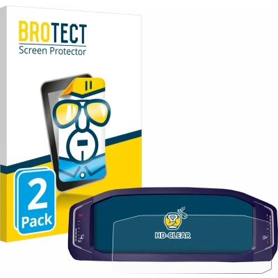 Afbeelding van BROTECT Screenprotector voor Volkswagen Passat B8 Digital Cockpit 10,25&quot; Folie Beschermfolie transparant (2 Stuks)