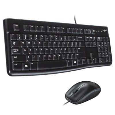 Image de Logitech Desktop MK120 Ensemble clavier et souris USB Suisse