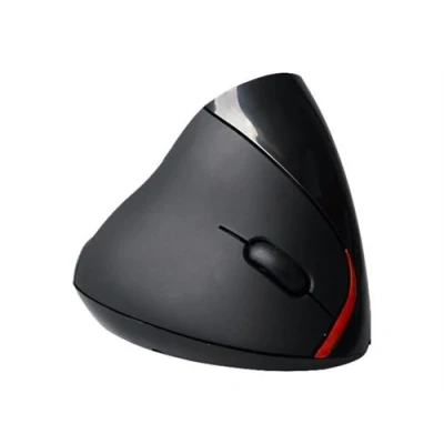 Image de Exertis Connect Souris verticale ergonomique optique 5 boutons sans fil 2.4 GHz récepteur USB noir