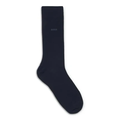 Afbeelding van BOSS Marc uni (1 pack) herensokken katoen donkerblauw Maat: 39 42