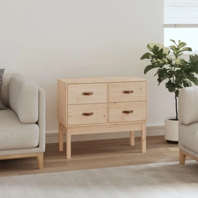 Afbeelding van Wandkast 90x40x78 cm massief grenenhout