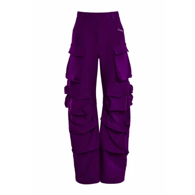 Afbeelding van Winshape CP101C Cargobroek, Dames, Maat: XS, Dark plum