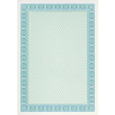 Afbeelding van DECAdry Premium DPDSD1052 watermerkcertificaat, A4, 115 g/m², turquoise, 70 stuks