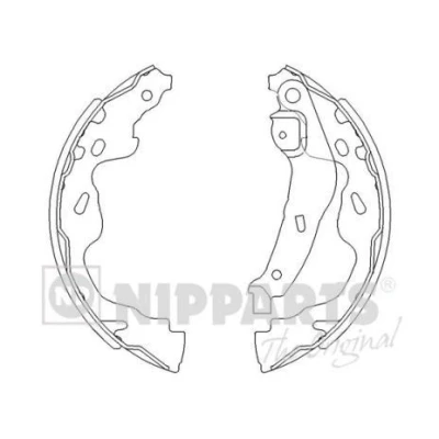 Afbeelding van Nipparts Remschoen set J3502082