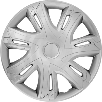 Afbeelding van NRM Wieldoppen N Power 15&#039; bicolor zilver 4szt