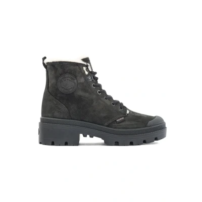 Afbeelding van Palladium Pallabase Korte laarzen, Dames, Maat: 40, Black Leer