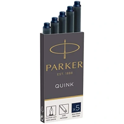 Afbeelding van Inktpatroon Parker Quink blauw zwart