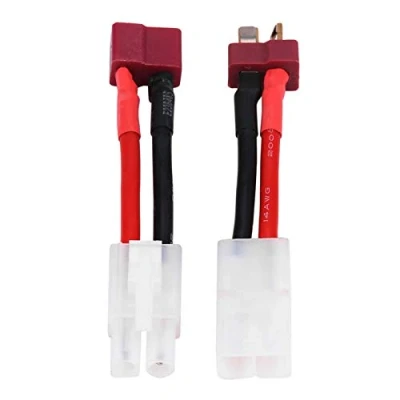 Afbeelding van Bnineteenteam 2 stuks T vrouwelijk/mannelijk naar Tamiya mannelijk/vrouwelijk 14 AWG RC draad accessoire vervormd model