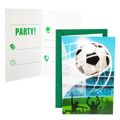 Afbeelding van Uitnodigingen en Enveloppen FSC Voetbal Fans, 6st,