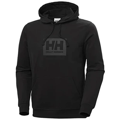 Afbeelding van Helly Hansen BOX LOGO Hoodie, Heren, Maat: Large, Black