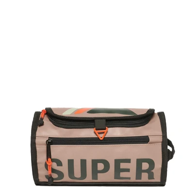Afbeelding van Superdry Tarp Washbag Toillettas Deep Beige