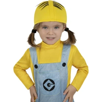 Afbeelding van Funidelia Minions muts voor meisjes en jongens, cartoon, minions, films bioscoop, accessoires verkleedkleding, geel