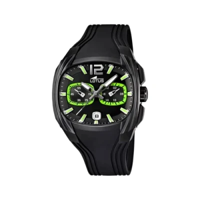 Afbeelding van Lotus Doom L15757/5 Herenhorloge, zwart., riem