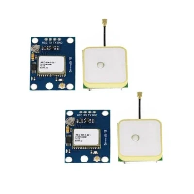 Afbeelding van GY NEO6MV2 NEO 6M Lot de 2 modules commande vol GPS 3 V 5 avec antenne en céramique super puissante pour Arduino EEPROM APM 2.5