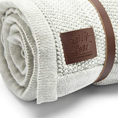 Afbeelding van The Little Green Sheep Baby Deken Dove Grijs 80 x 100 cm Organic Cotton &amp; Fleece