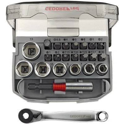 Image de GEDORE RED R49005023 Jeu de clés 23 pièces 1/4&quot; 6 13 mm + embouts 3300026