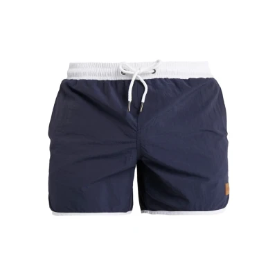 Afbeelding van Urban Classics Retro Zwemshorts, Heren, Maat: 3XL, Navy/white