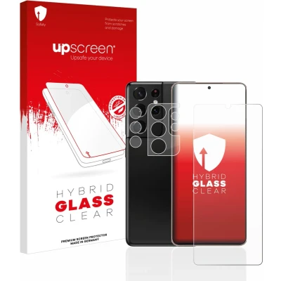Afbeelding van upscreen Screenprotector voor Samsung Galaxy S21 Ultra 5G (Voor+Camera) Folie Beschermfolie Beschermglas transparant