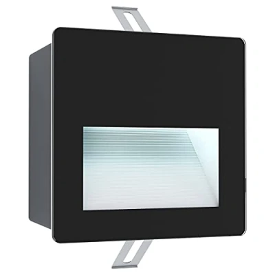 Afbeelding van EGLO Aracena Inbouwarmatuur Buiten LED 14 cm Zwart