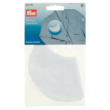 Afbeelding van Sous Bras Lange Mouwen Wit S (2 Stuks) 100% Katoen Schoudervulling