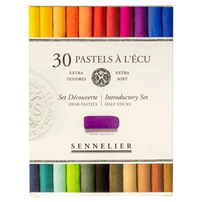 Image de Etui pastels &#039;A l&#039;écu&#039; 30 demi Assortis