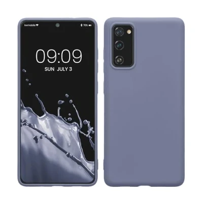 Afbeelding van kwmobile telefoonhoesje geschikt voor Samsung Galaxy S20 FE Hoesje smartphone Back cover in lavendelgrijs mat