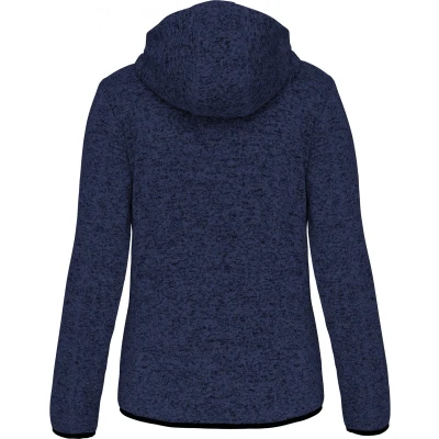 Afbeelding van PROACT Heather damesvest met capuchon PA366 Navy Melange