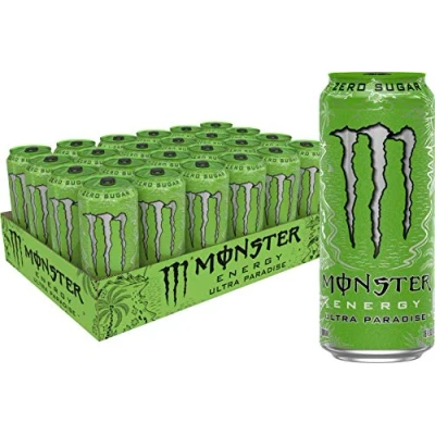 Image de Monster Energy Ultra Paradise Lot de 24 canettes boisson énergisante sans sucre, 473 ml