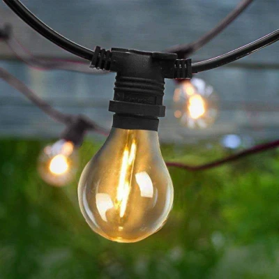 Afbeelding van LED lichtkrans New Garden Allegra 8 m 10 Wit/Zwart Zon
