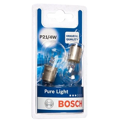 Image de Bosch Automotive P21/4W Pure Light lampes auto 12 V 21/4 W BAZ15d 2 ampoules